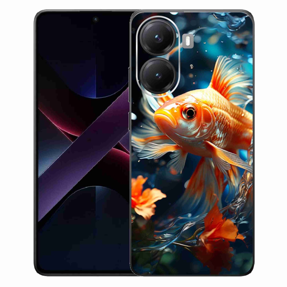 Gél borítás mmCase a Xiaomi Poco X7 Pro 5G számára - hal