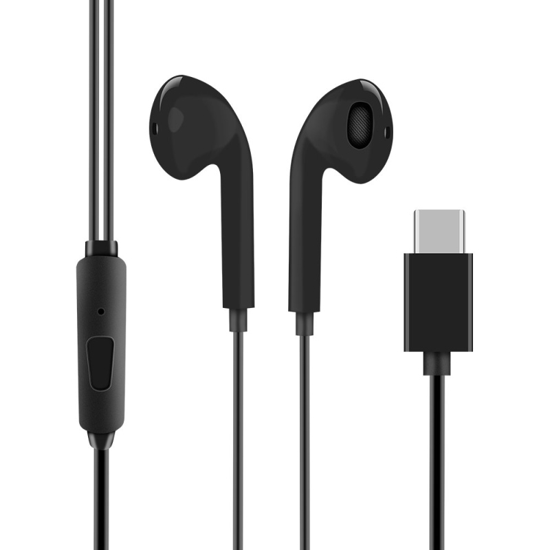 CSOMAG:ME vezetékes fejhallgató USB-C Fekete