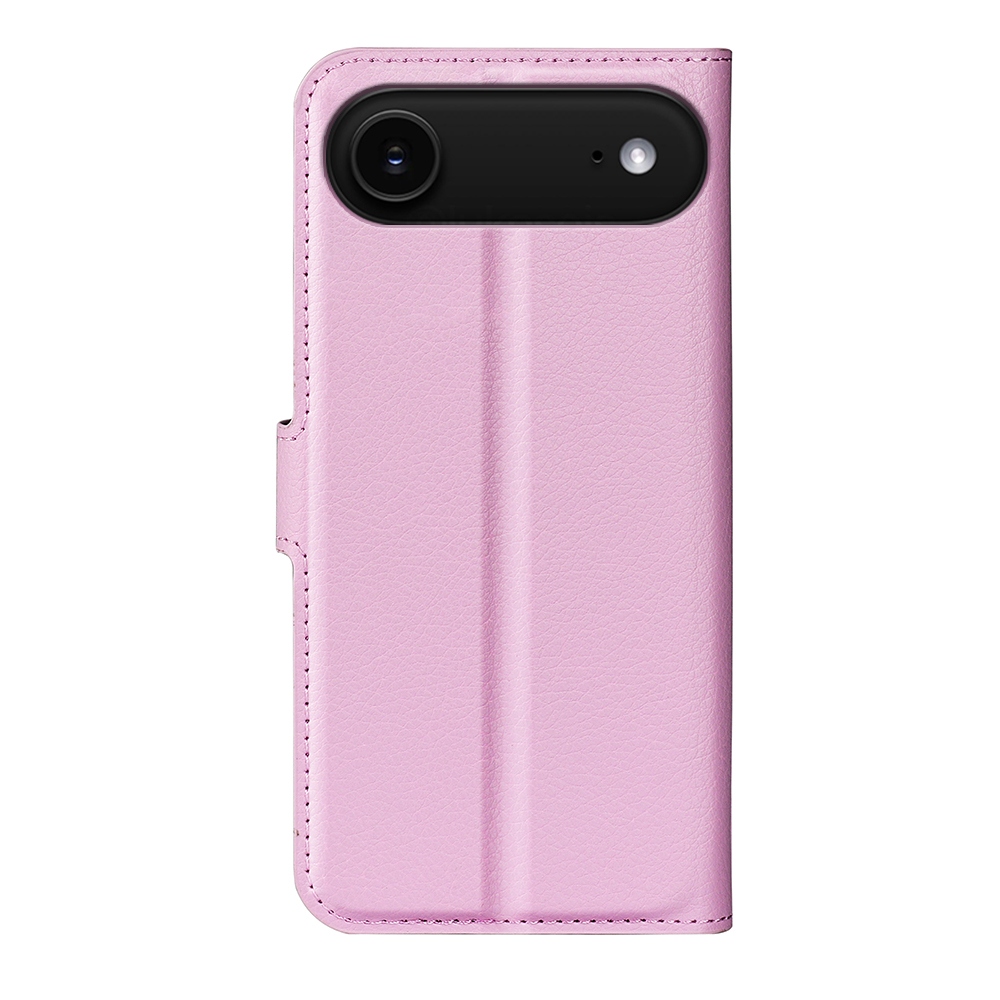 Litchi könyvtáska iPhone 17 Air készülékhez - rózsaszín