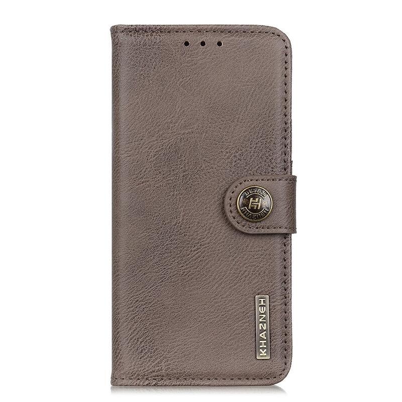KHAZ PU bőr pénztárca tok a Xiaomi Mi 11 Ultra számára - szürke