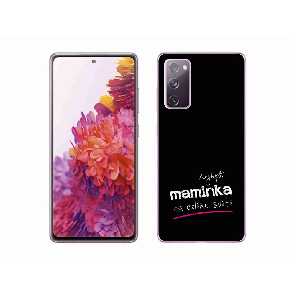 Gél borító mmCase Samsung Galaxy S20 FE - legjobb anya 4 fekete háttér