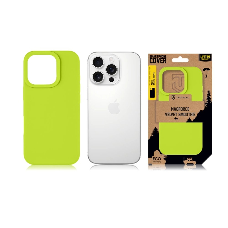 Taktikai MagForce bársony Smoothie borító Apple iPhone 16 Pro Avokádóhoz