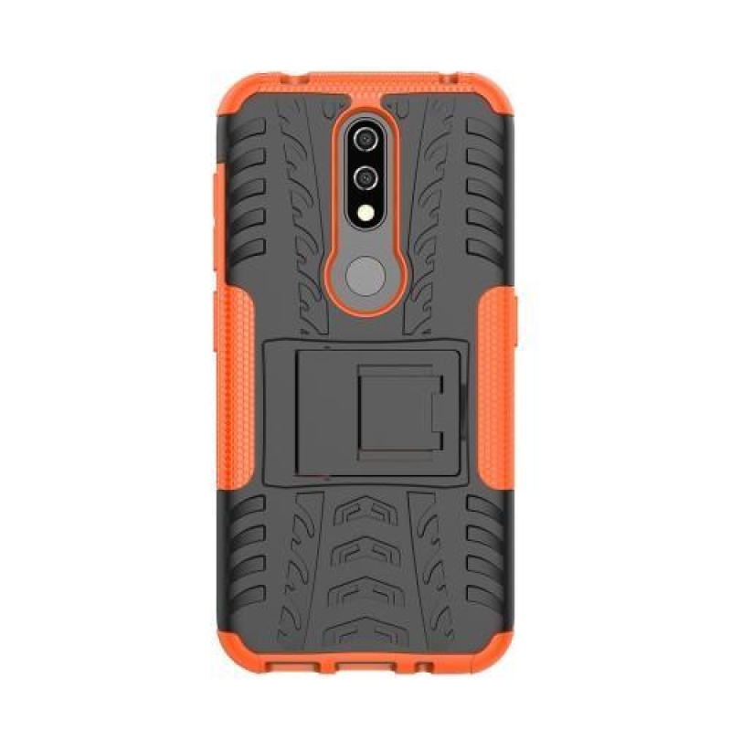 Kick hibrid tartós tok Nokia 4.2 készülékhez - narancssárga színben