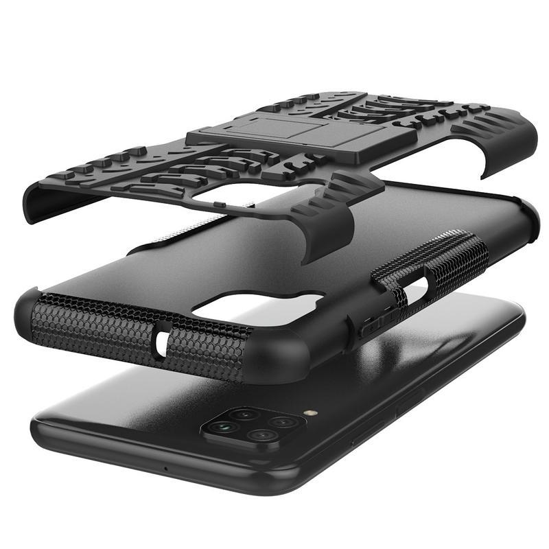 Kick tartós hibrid borítás a Huawei P40 Lite készülékhez - fekete