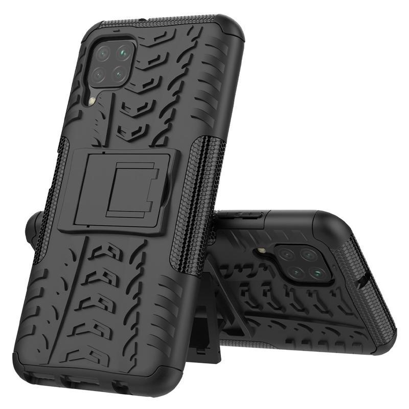 Kick tartós hibrid borítás a Huawei P40 Lite készülékhez - fekete