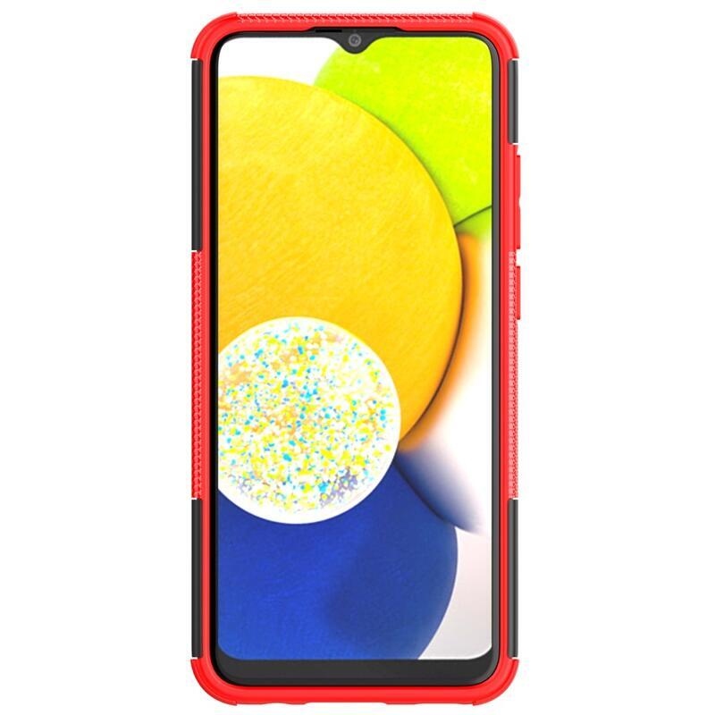 Kick tartós hibrid borítás Samsung Galaxy A03-hoz - piros