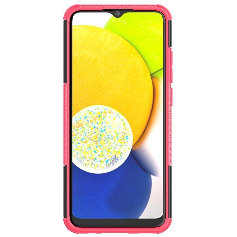 Rúgásálló hibrid borítás Samsung Galaxy A03-hoz - rózsaszínű