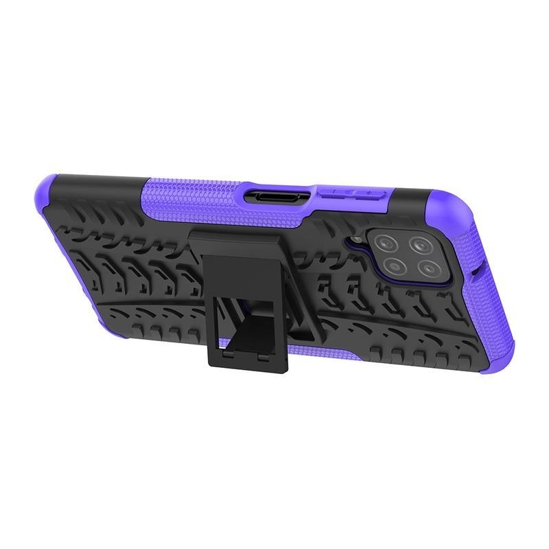 Kick tartós hibrid borítás Samsung Galaxy A12/M12 készülékhez - lila