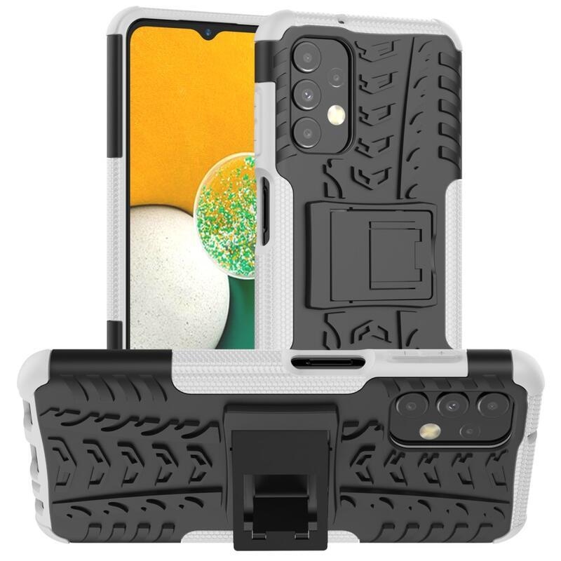 Kick tartós hibrid borítás Samsung Galaxy A13 4G készülékhez - fehér