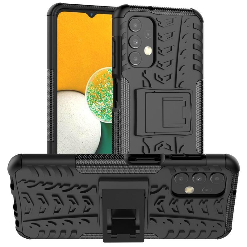 Kick tartós hibrid borítás Samsung Galaxy A13 4G készülékhez - fekete