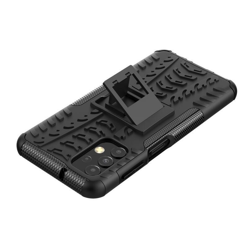 Kick tartós hibrid borítás Samsung Galaxy A13 4G készülékhez - fekete