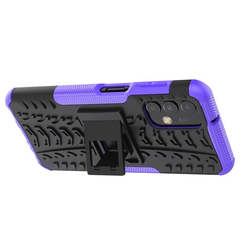 Kick tartós hibrid borítás Samsung Galaxy A13 4G készülékhez - lila
