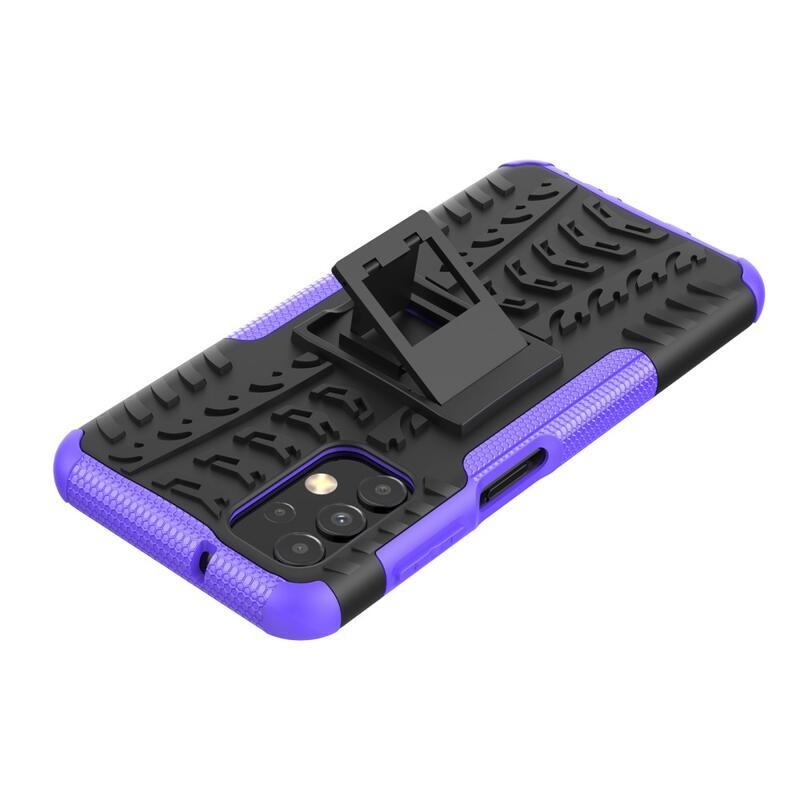 Kick tartós hibrid borítás Samsung Galaxy A13 4G készülékhez - lila