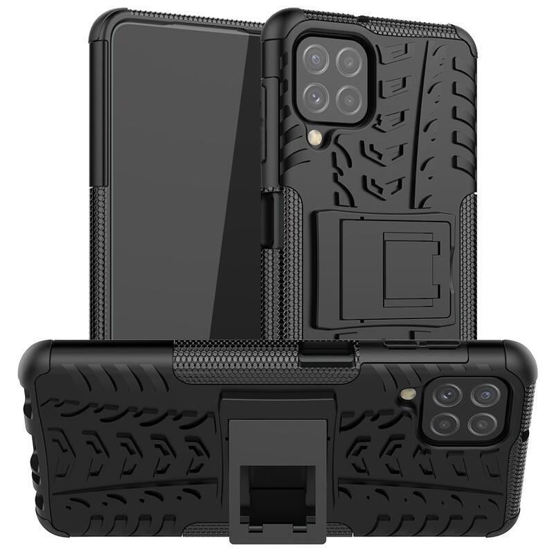 Kick tartós hibrid borítás Samsung Galaxy A22 4G készülékhez - fekete