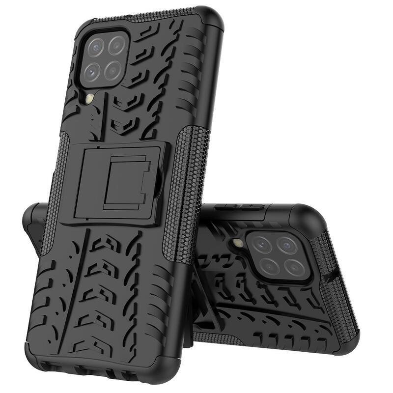 Kick tartós hibrid borítás Samsung Galaxy A22 4G készülékhez - fekete