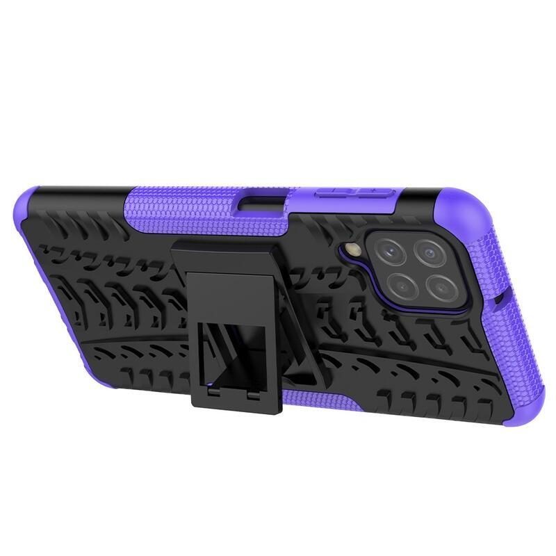 Kick tartós hibrid borítás Samsung Galaxy A22 4G készülékhez - lila