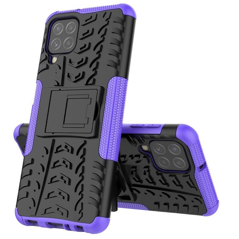 Kick tartós hibrid borítás Samsung Galaxy A22 4G készülékhez - lila