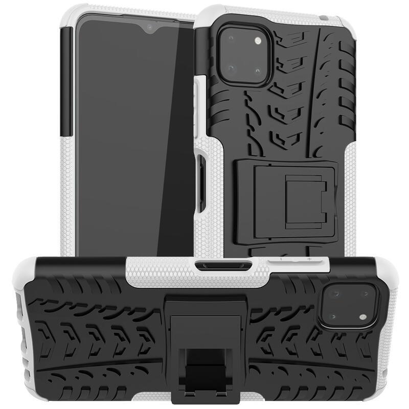 Kick tartós hibrid borítás Samsung Galaxy A22 5G készülékhez - fehér