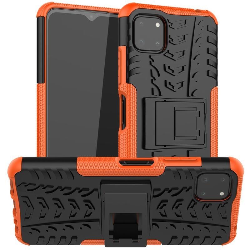Kick tartós hibrid borítás Samsung Galaxy A22 5G készülékhez - narancssárga