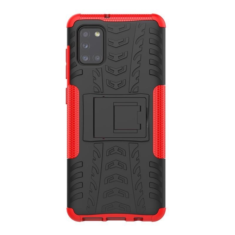 Kick tartós hibrid borítás Samsung Galaxy A31 készülékhez - piros