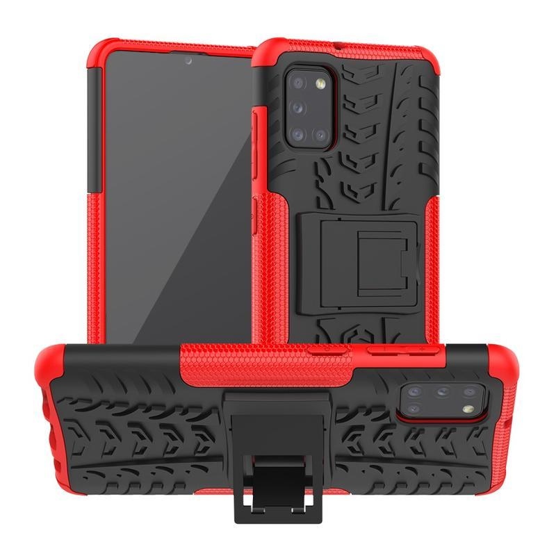 Kick tartós hibrid borítás Samsung Galaxy A31 készülékhez - piros