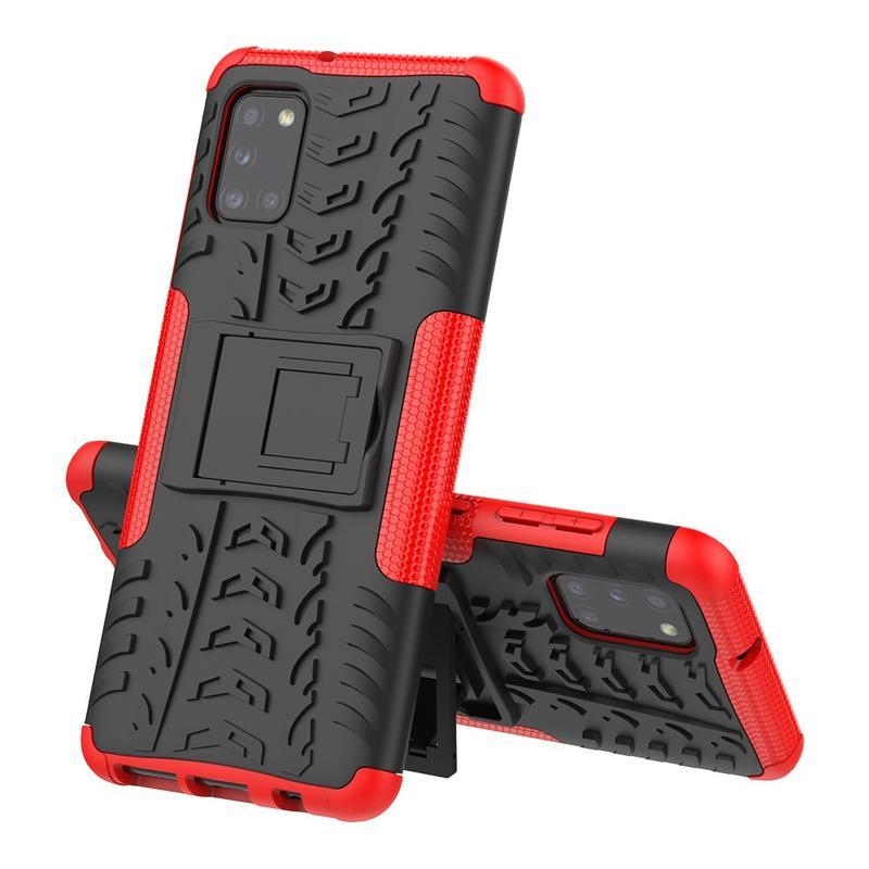 Kick tartós hibrid borítás Samsung Galaxy A31 készülékhez - piros