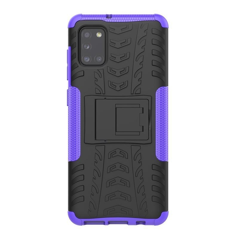 Kick tartós hibrid borítás Samsung Galaxy A31 készülékhez - lila