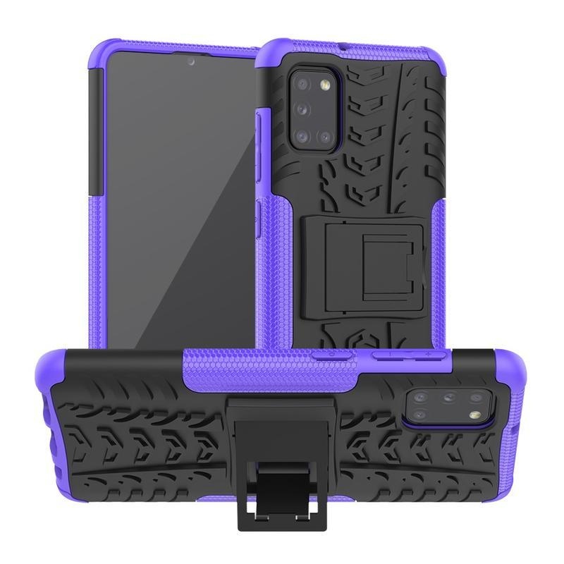 Kick tartós hibrid borítás Samsung Galaxy A31 készülékhez - lila