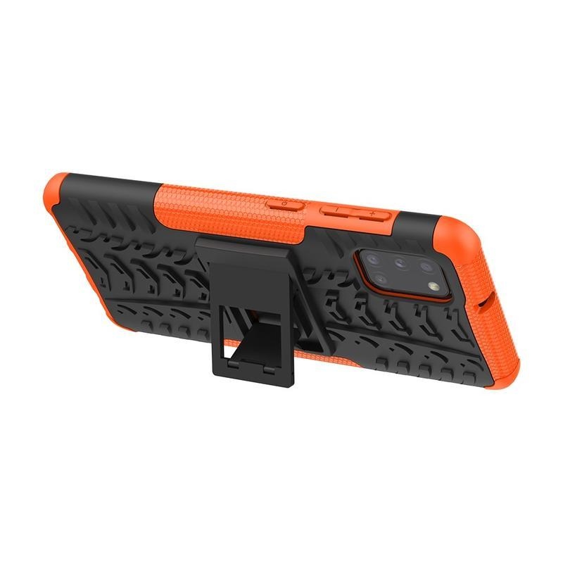 Kick tartós hibrid borítás Samsung Galaxy A31 készülékhez - narancssárga
