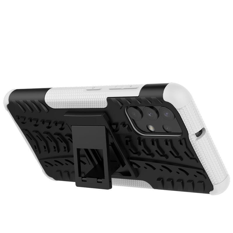Kick tartós hibrid borítás Samsung Galaxy A32 4G készülékhez - fehér