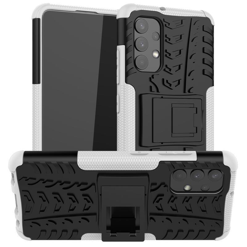 Kick tartós hibrid borítás Samsung Galaxy A32 4G készülékhez - fehér