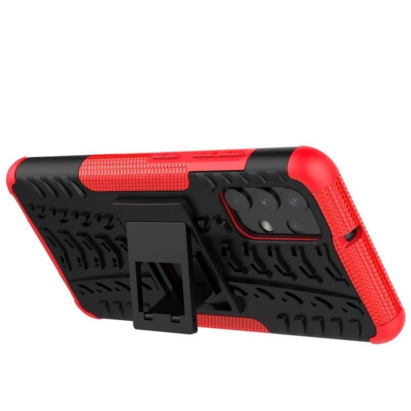 Kick tartós hibrid borítás Samsung Galaxy A32 4G készülékhez - piros