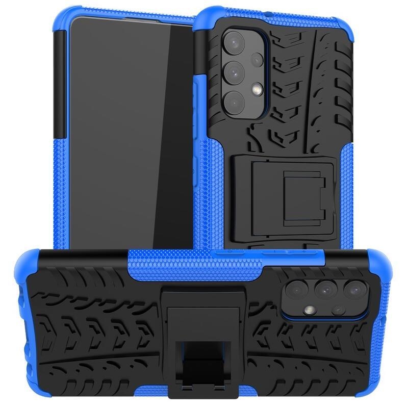 Kick tartós hibrid borítás Samsung Galaxy A32 4G készülékhez - kék