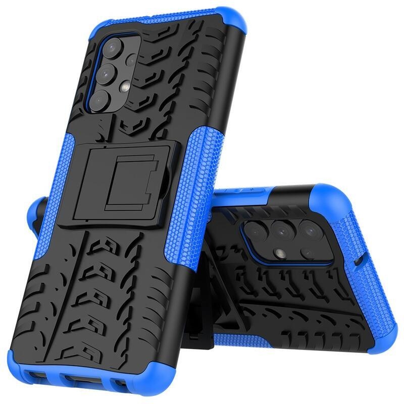 Kick tartós hibrid borítás Samsung Galaxy A32 4G készülékhez - kék