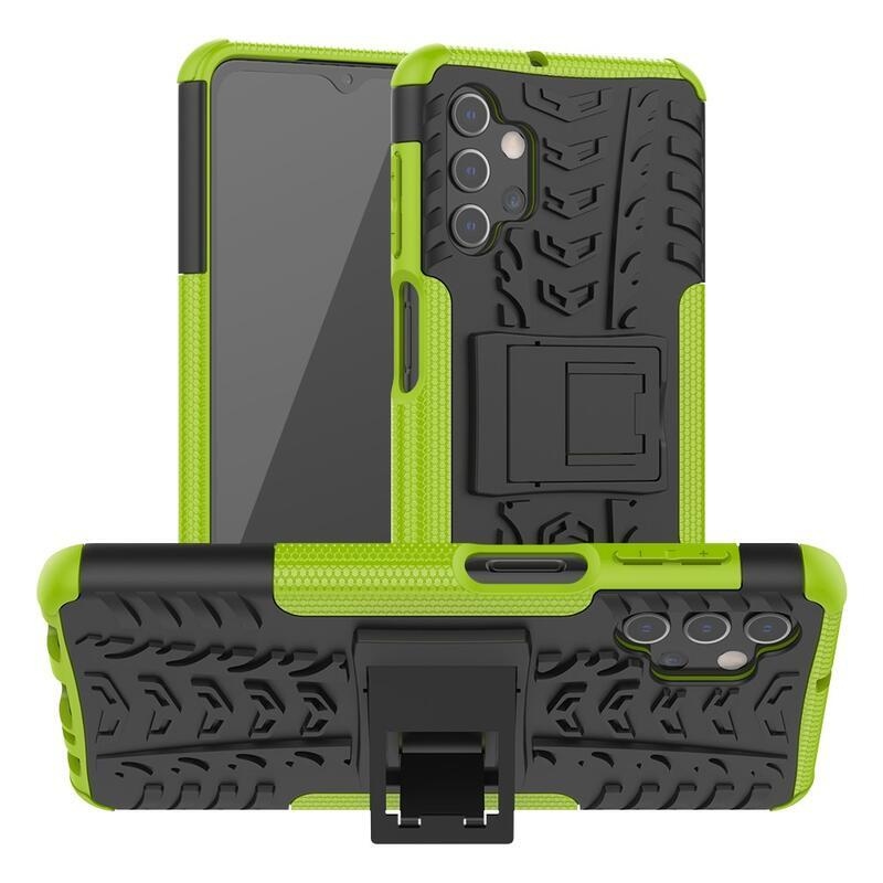 Kick tartós hibrid borítás Samsung Galaxy A32 5G készülékhez - zöld