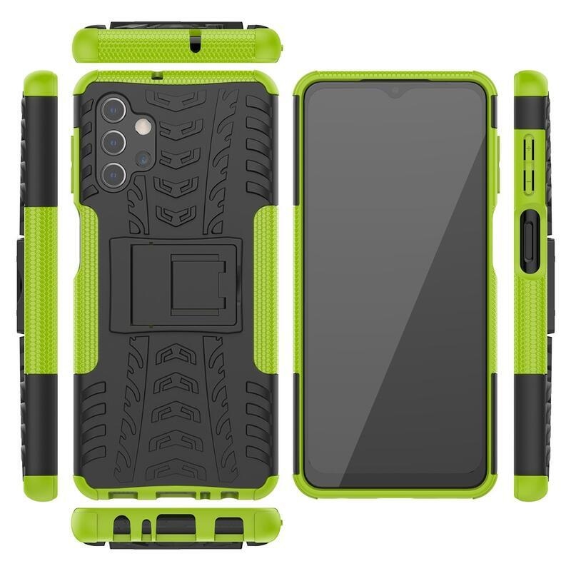 Kick tartós hibrid borítás Samsung Galaxy A32 5G készülékhez - zöld