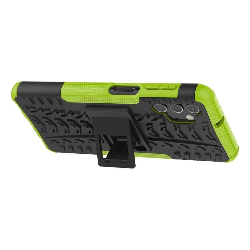 Kick tartós hibrid borítás Samsung Galaxy A32 5G készülékhez - zöld
