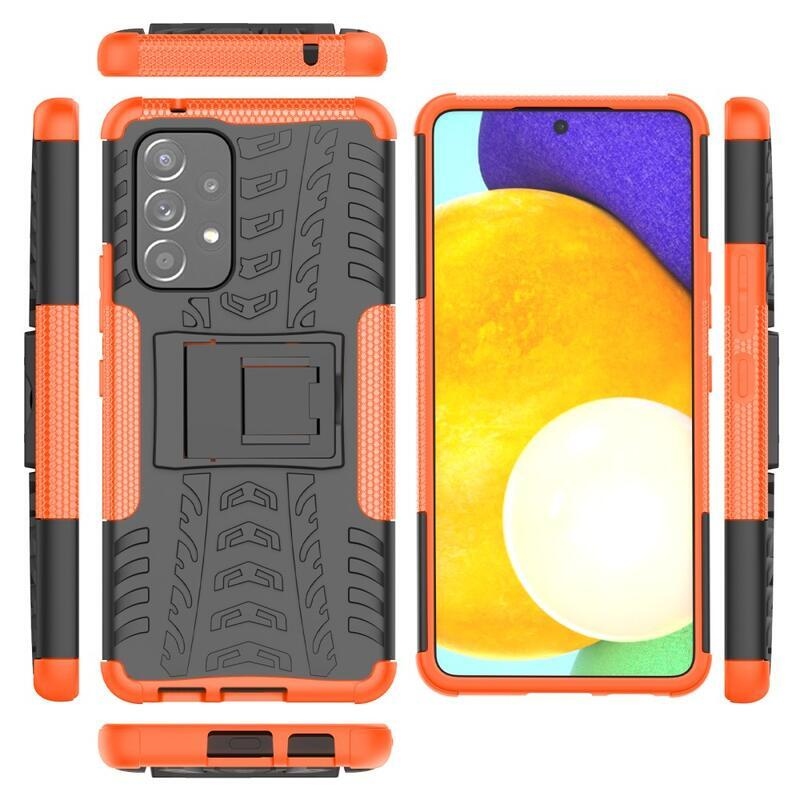 Kick tartós hibrid borítás Samsung Galaxy A53 5G készülékhez - narancssárga