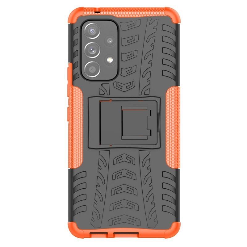 Kick tartós hibrid borítás Samsung Galaxy A53 5G készülékhez - narancssárga