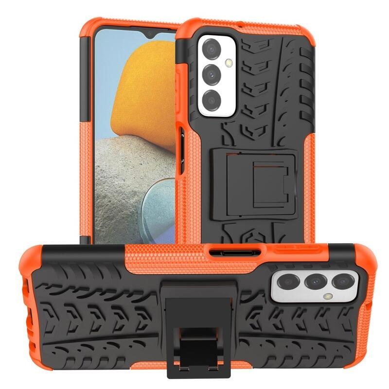 Kick tartós hibrid borítás Samsung Galaxy M23 5G készülékhez - narancssárga