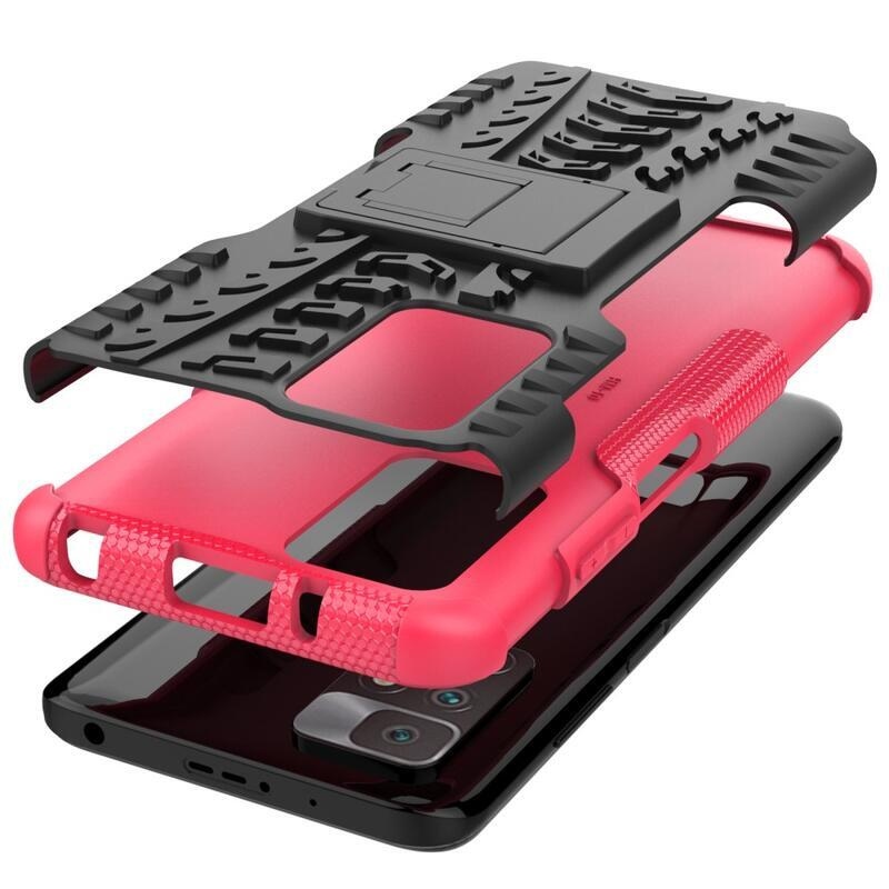 Kick tartós hibrid borító Xiaomi Redmi 10/Redmi 10 (2022) - rózsaszínű