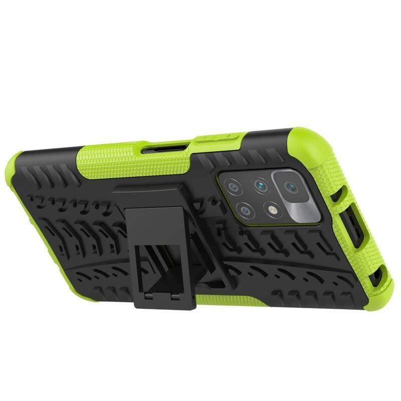 Kick tartós hibrid borítás Xiaomi Redmi 10/Redmi 10 (2022) - zöld
