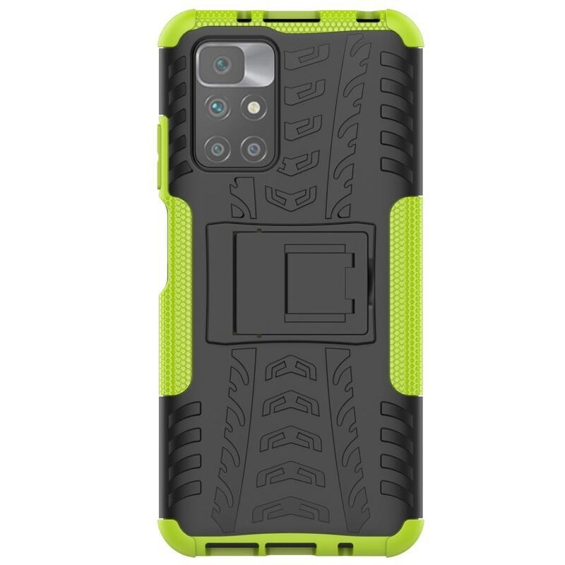 Kick tartós hibrid borítás Xiaomi Redmi 10/Redmi 10 (2022) - zöld