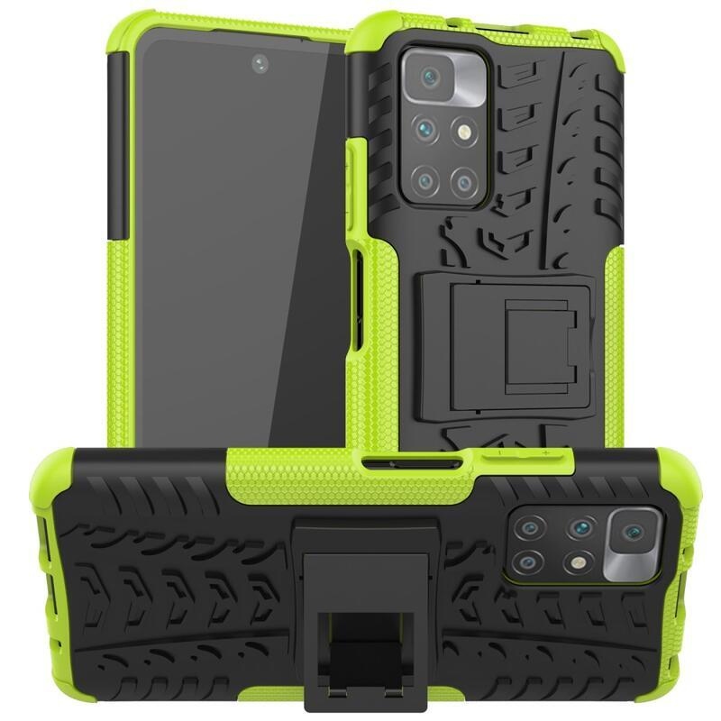 Kick tartós hibrid borítás Xiaomi Redmi 10/Redmi 10 (2022) - zöld