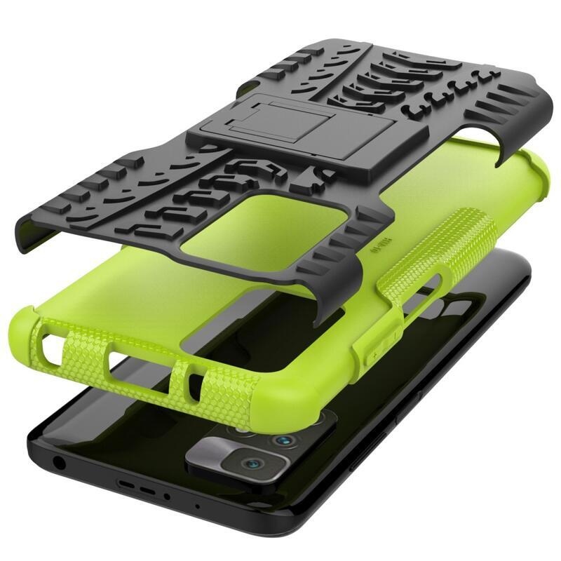 Kick tartós hibrid borítás Xiaomi Redmi 10/Redmi 10 (2022) - zöld