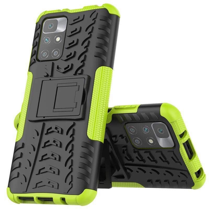 Kick tartós hibrid borítás Xiaomi Redmi 10/Redmi 10 (2022) - zöld
