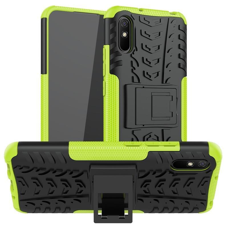 Kick tartós hibrid borítás Xiaomi Redmi 9A - zöld