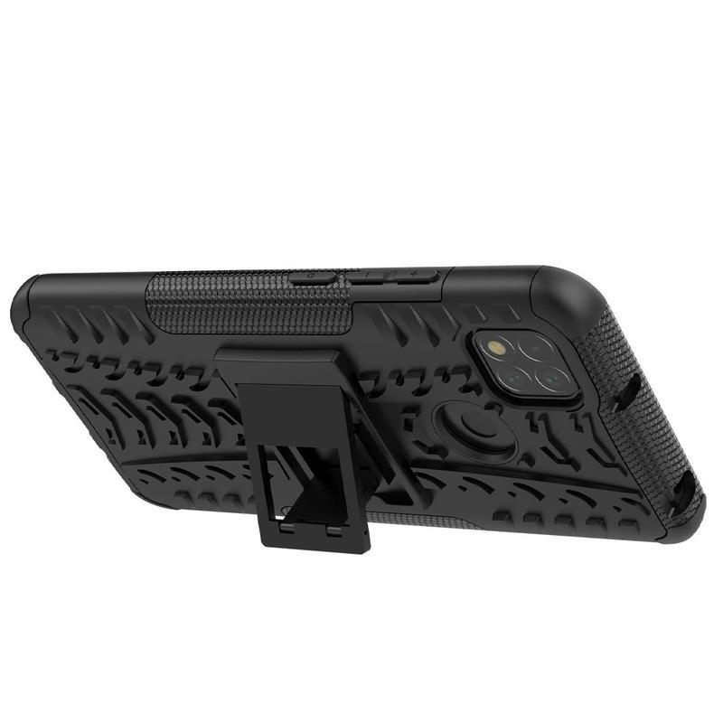 Kick tartós hibrid borítás Xiaomi Redmi 9C-hez - fekete