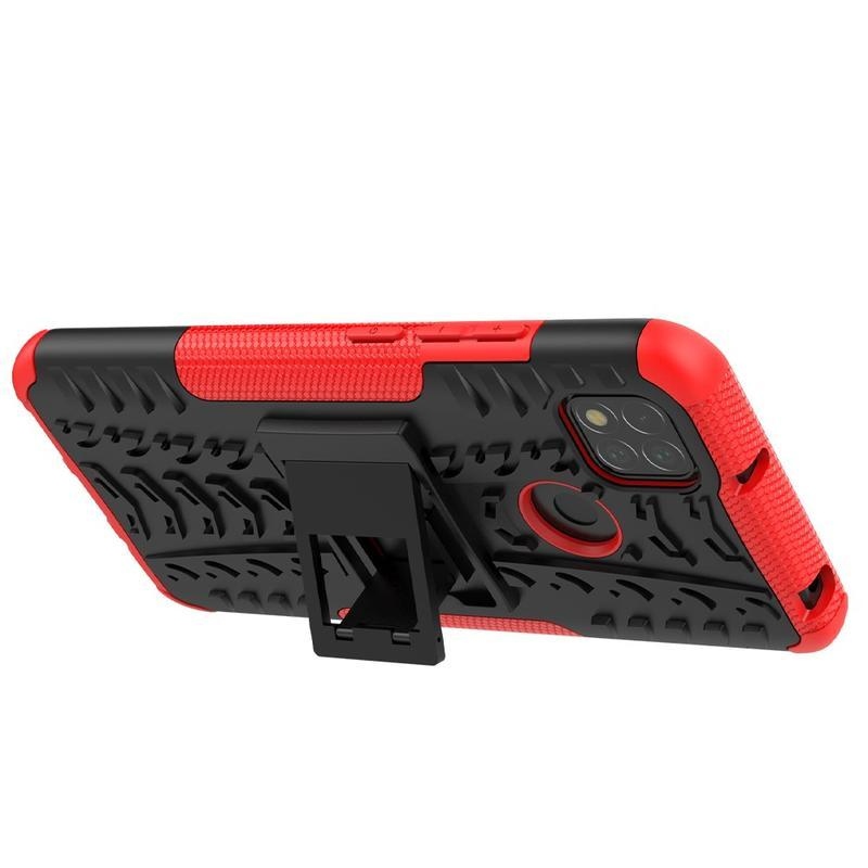 Kick tartós hibrid borítás Xiaomi Redmi 9C-hez - piros