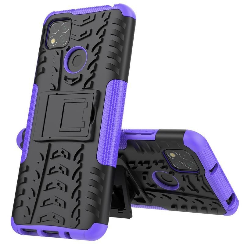 Kick tartós hibrid borítás Xiaomi Redmi 9C-hez - lila